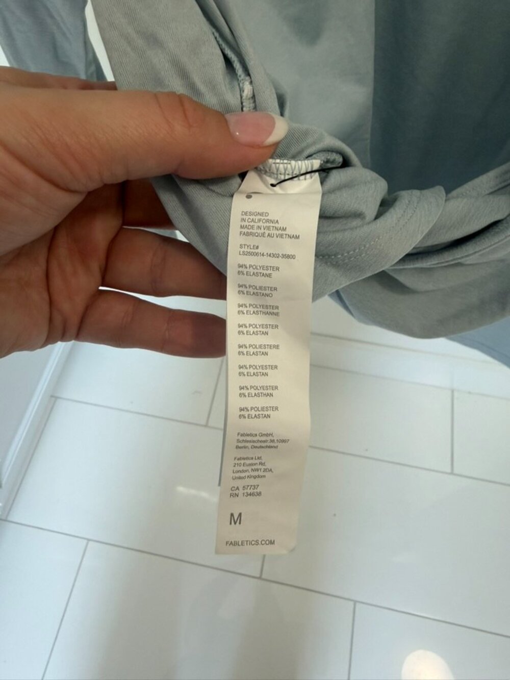 Fabletics Whisper Crossover Long-Sleeve Top & Cloud Jersey Wide Leg Pant SET - Picture 5 of 7